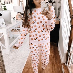 Aerie peach pajama set. Both size small! So cozy